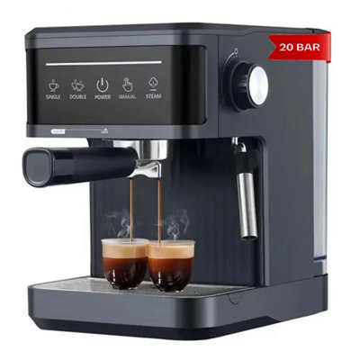  - 20 Bar Espresso Coffee Machine 1.8L Cappuccino Maker Milk Frother