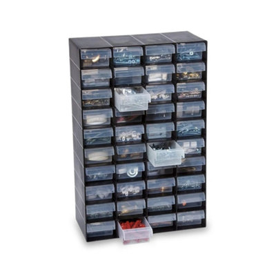  - Multi Drawer Storage Cabinet Organizer Unit Home Garage Workshop Craft Screws 40 Drawer Tower