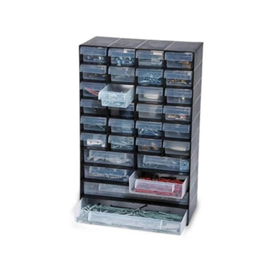  - Multi Drawer Storage Cabinet Organizer Unit Home Garage Workshop Craft Screws 30 Drawer Tower