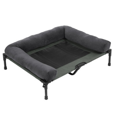  - Large Orthopaedic Elevated Pet Dog Bed Raised Bolster Sofa With Fleece Cushion