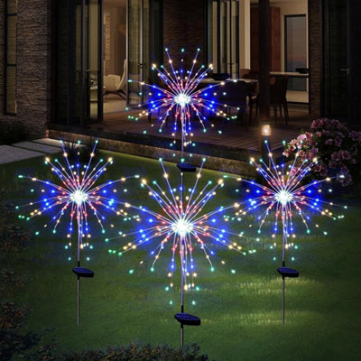  - Solar Lights Outdoor Garden Led Solar Powered  Light Lamp Diy Mixed Color 4Pcs