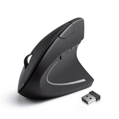 B&Q Wireless Ergonomic Design Vertical Optical Mouse Mice For Computer Laptop 2.4Ghz
