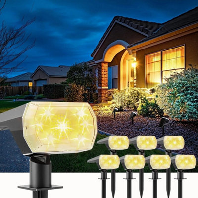  - Solar Spot Lights 64 Led Outdoor Pathway Lawn Stake Lamp Garden Landscape Decor 8Pcs