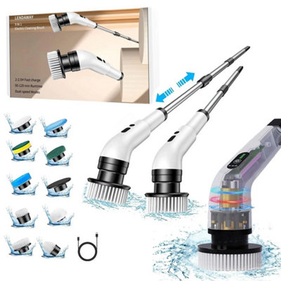  - 9 In1 Electric Spin Scrubber Handheld Cleaning Brush