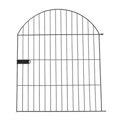  - 10 Panels No Dig Decorative Garden Fence With Gate Patio Animal Barrier Borders