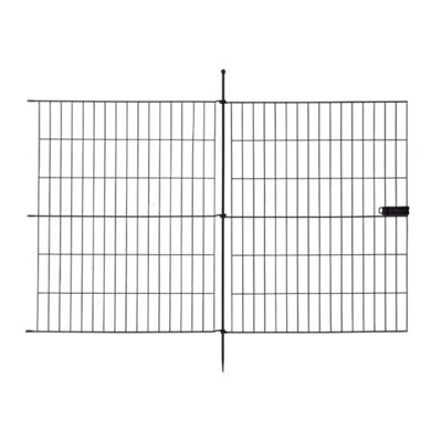  - Metal Garden Fencing With Gate Fence Panel Lawn Border Edging Pet Dog Barrier