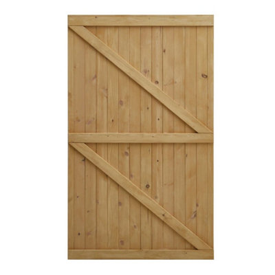  - Garden Wooden Gate Pedestrian Side Gate Fencing Privacy & Fittings Latch 5X3Ft