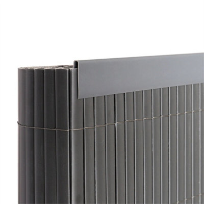  - 1X3M+Cover Bamboo Slat Garden Fencing Privacy Screen Fence Panel Roll Balcony With Cover
