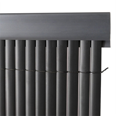  - 2X3M+Cover Bamboo Slat Garden Fencing Privacy Screen Fence Panel Roll Balcony With Cover