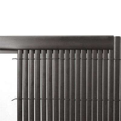  - 1.8X3M+Cover Bamboo Slat Garden Fencing Privacy Screen Fence Panel Roll Balcony With Cover