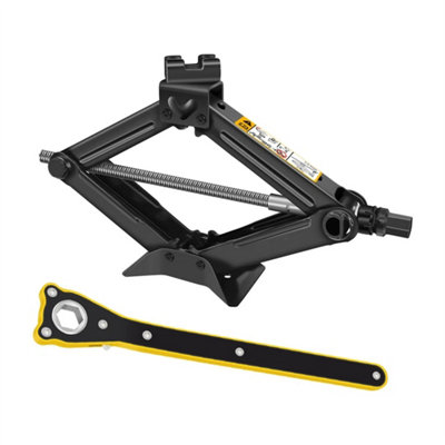 2 Ton Tonne Scissor Wind Up Jack For Car Van With Crank Speed Handle New from B&Q