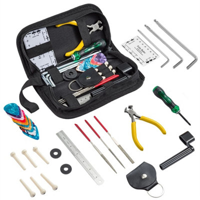 31Pcs Guitar Care Cleaning Repair Tool Kit Luthier Setup Maintenance Tools from B&Q