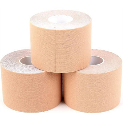 Skin 3 Rolls Pack 5Cmx5M Kinesiology Tape Elastic Muscle Support Tape For Exercise from B&Q