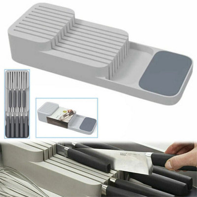 Compact Cutlery Storage Utensil Drawer Tray Cutlery Insert Kitchen Tidy Holder from B&Q