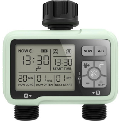 Sprinkler TimerProgrammable Water Timer With Rain Delay/manual/child Lo from B&Q