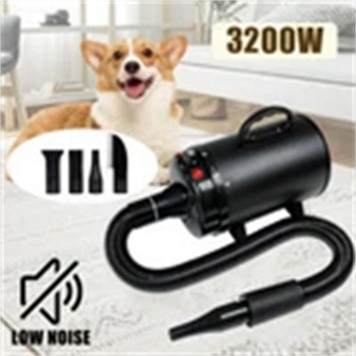 High Velocity Dryer Pet Hair Dryer Grooming Hairdryer Fur Blower Blaster from B&Q