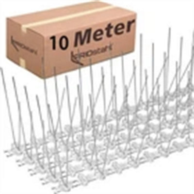 10M Bird Spikes For Pigeon Spikes Roofs Windows Seagulls Deterrent Fence Spikes from B&Q