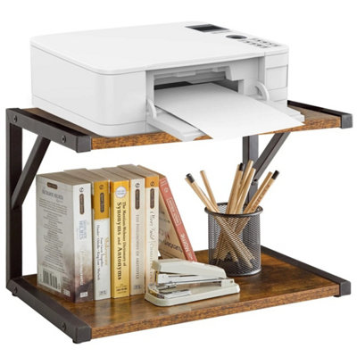  - 2-Tier Desktop Printer Storage Rack