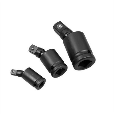 3Pcs Impact Universal Joint Swivel Socket Adapter Set from B&Q