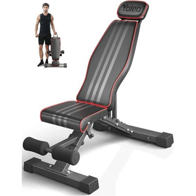 Adjustable Weight Bench Gym Fitness Foldable Incline Decline For Home Workout from B&Q
