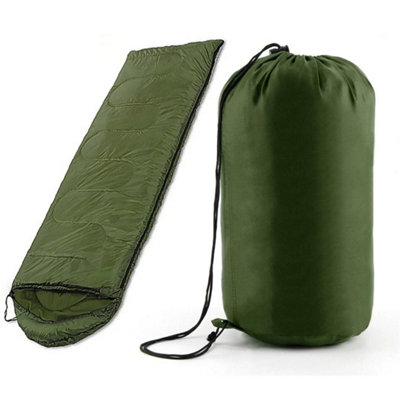4 Season Sleeping Bag Waterproof Outdoor Camping Hiking Envelope Single Zip Bag from B&Q