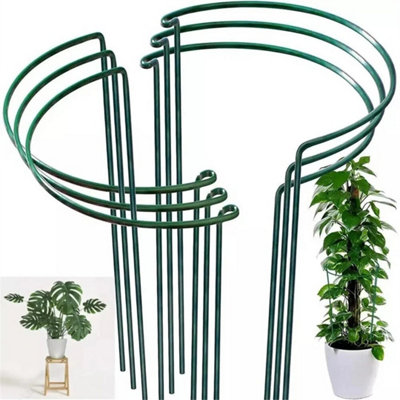 8Pcs Round Metal Plant Supports Stake For Peonies Hydrangea Strong Metal Garden from B&Q