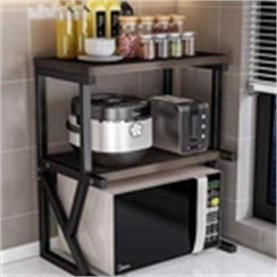  - 3 Tier Microwave Oven Rack Stand Storage Holder Kitchen Corner Shelf Black