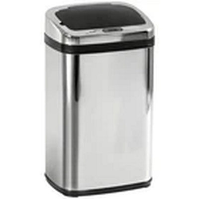 30L Silver Automatic Kitchen Bin Motion Sensor Lid from B&Q