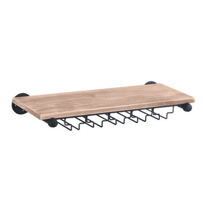  - Wooden Wine Rack Glass Bottle Storage Holder