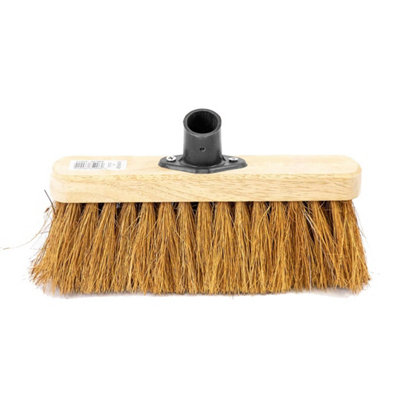  - 10" Soft Broom With Coco Bristles Indoor/outdoor