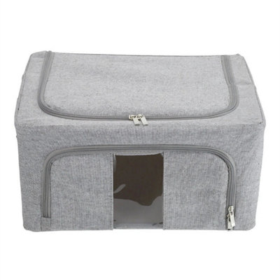  - 1Pcs 100L Fabric Folding Storage Box With Handle