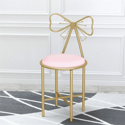Vanity Chair With Butterfly Backrest Cute Desk Chair For Bedroom from B&Q