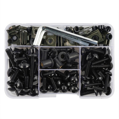 190Pcs Motorcycle Fairing Bolt KitPanel Fastener And Screw Accessories from B&Q