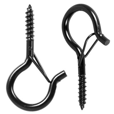  - 50 Pack Q-Hanger Screw In Hooks With Safety Buckle Metal Ceiling Hook Safety