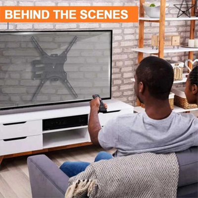 Full Motion Tv Wall Mount Swivel Tilt Bracket 22-55 Inch Led Lcd from B&Q