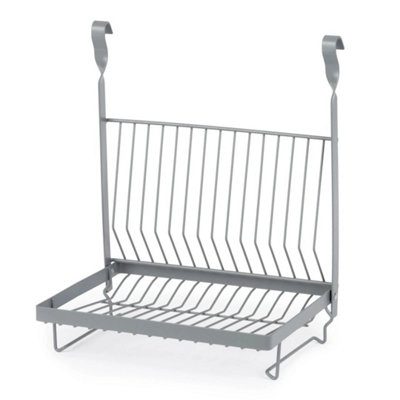  - Hanging Dish Drainer Grey Foldable Kitchen Rack
