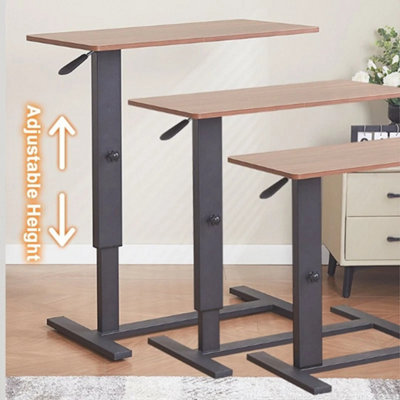  - Mobile Over Bed Chair Table Hospital Overbed Height Adjust Laptop Tray C Table