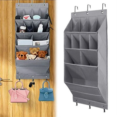 11 Pockets Over Door Hanging Shoe Rack Storage Organiser Bag from B&Q