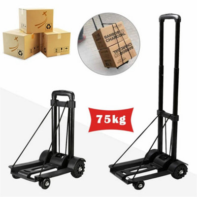 75Kg Heavy Duty Folding Lightweight Hand Sack Trolley Cart Uk