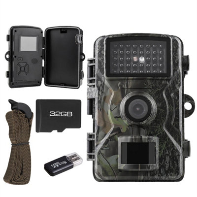 32Gb Trail Camera 1080P Night Vision Outdoor Motion Hunting from B&Q