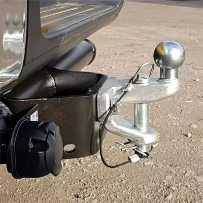 3500Kg Tow Bar Ball & Pin Coupling 50mm Towing Hitch E Approved from B&Q