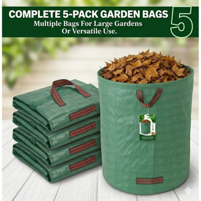  - 5 Bulk Bags Ton Bags Builders Garden Waste 1 Tonne Ton Jumbo Bags Storage Sack