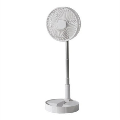 Cordless Telescopic Folding Fan Usb Rechargeable Portable Cooling Fan from B&Q