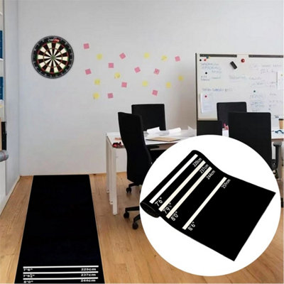Heavy Duty Rubber Dart Mat4 Throwing Distances from B&Q