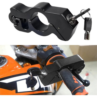 Motorcycle Handlebar Throttle Grip Lock Security Brake Bike Scooter from B&Q
