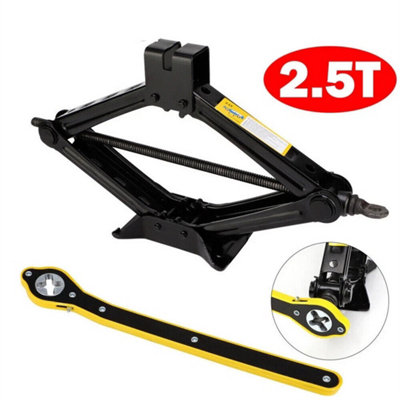 2.5 Ton Scissor JackWind Up Lift With Crank Handle For Car Van from B&Q