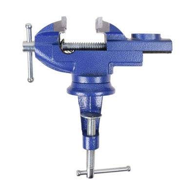 360 Degrees Swivel 60mm Bench Vise Woodworking Clamp from B&Q