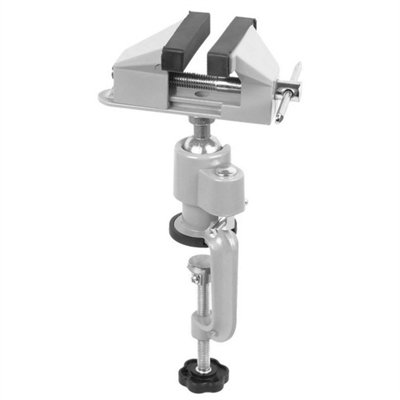  - 2-In-1 360 Degrees Swivel Bench Vise Clamp Drill Grinder Holder