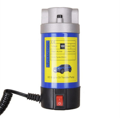 12V Electric Diesel Fuel Transfer Pump100W Car Oil Fluid Siphon Extractor Pump from B&Q