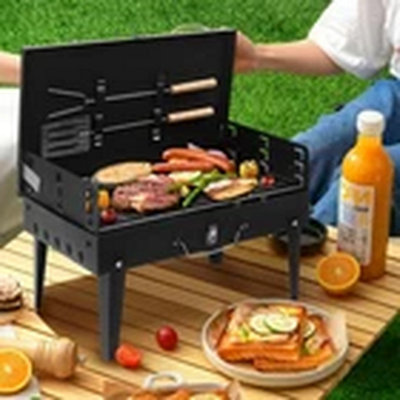 Portable Folding Mini Bbq Charcoal Grill For Camping from B&Q
